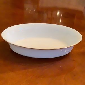 Lenox Eternal WHITE Dimension II Collection Oval Vegetable Bowl